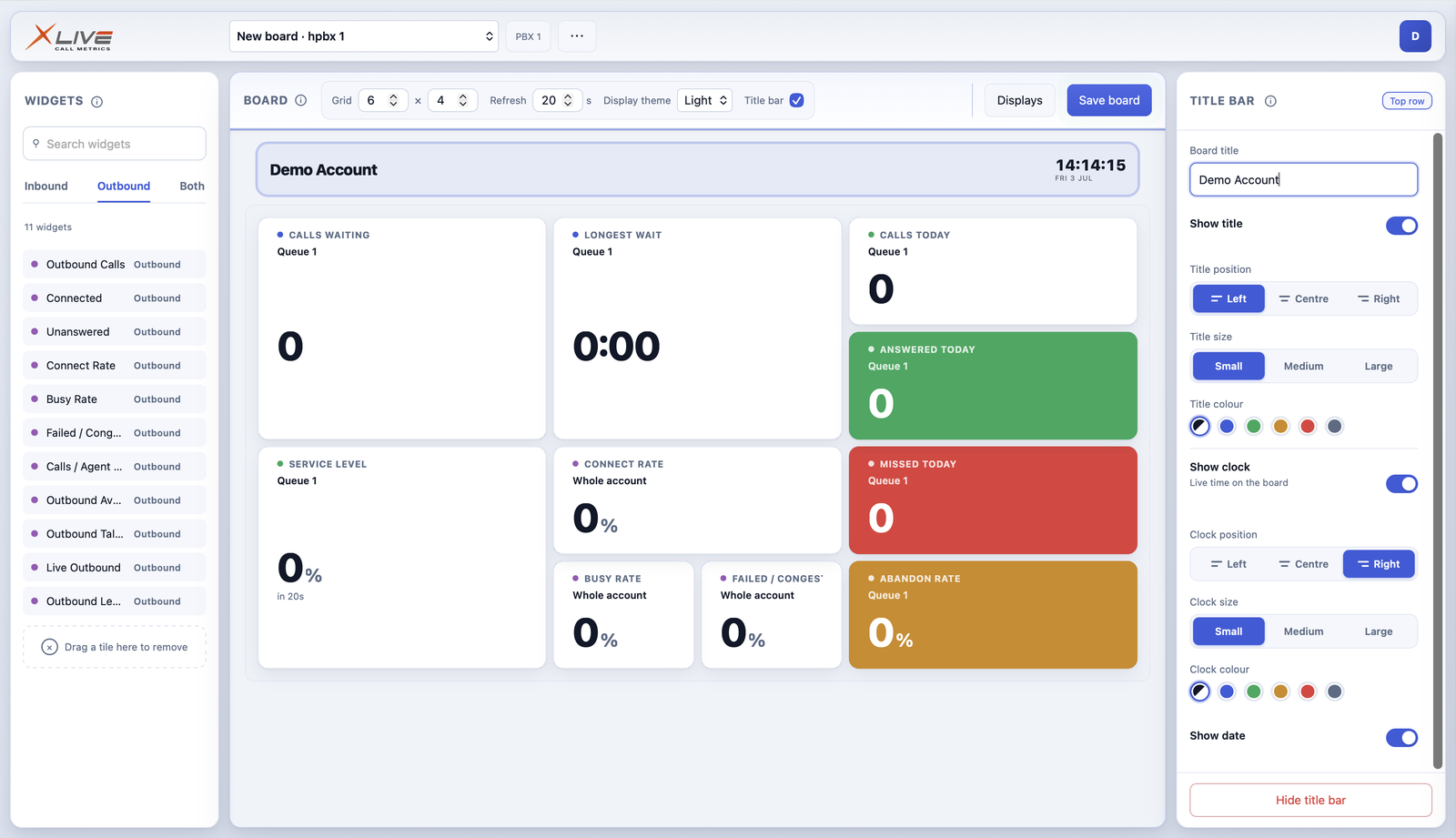 The X-Live editor in light theme